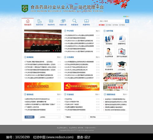广东食品药品行业网站模板